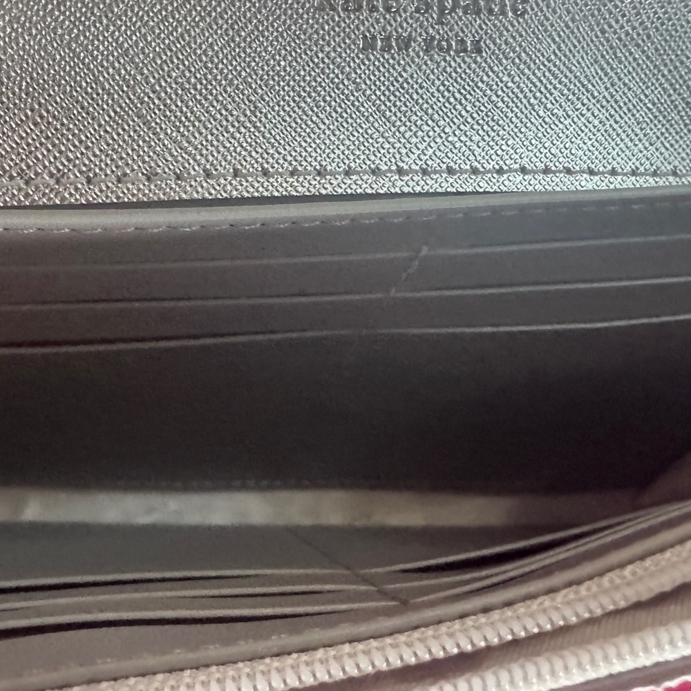 Kate Spade Silver Glitter Clutch - Picture 8 of 9